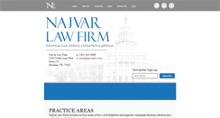 Desktop Screenshot of najvarlaw.com